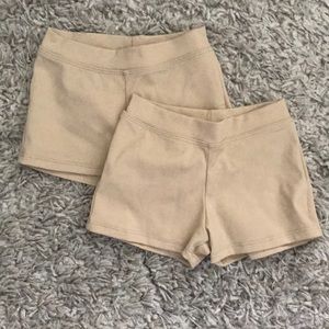 2 Capezio dance shorts